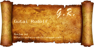 Gutai Rudolf névjegykártya